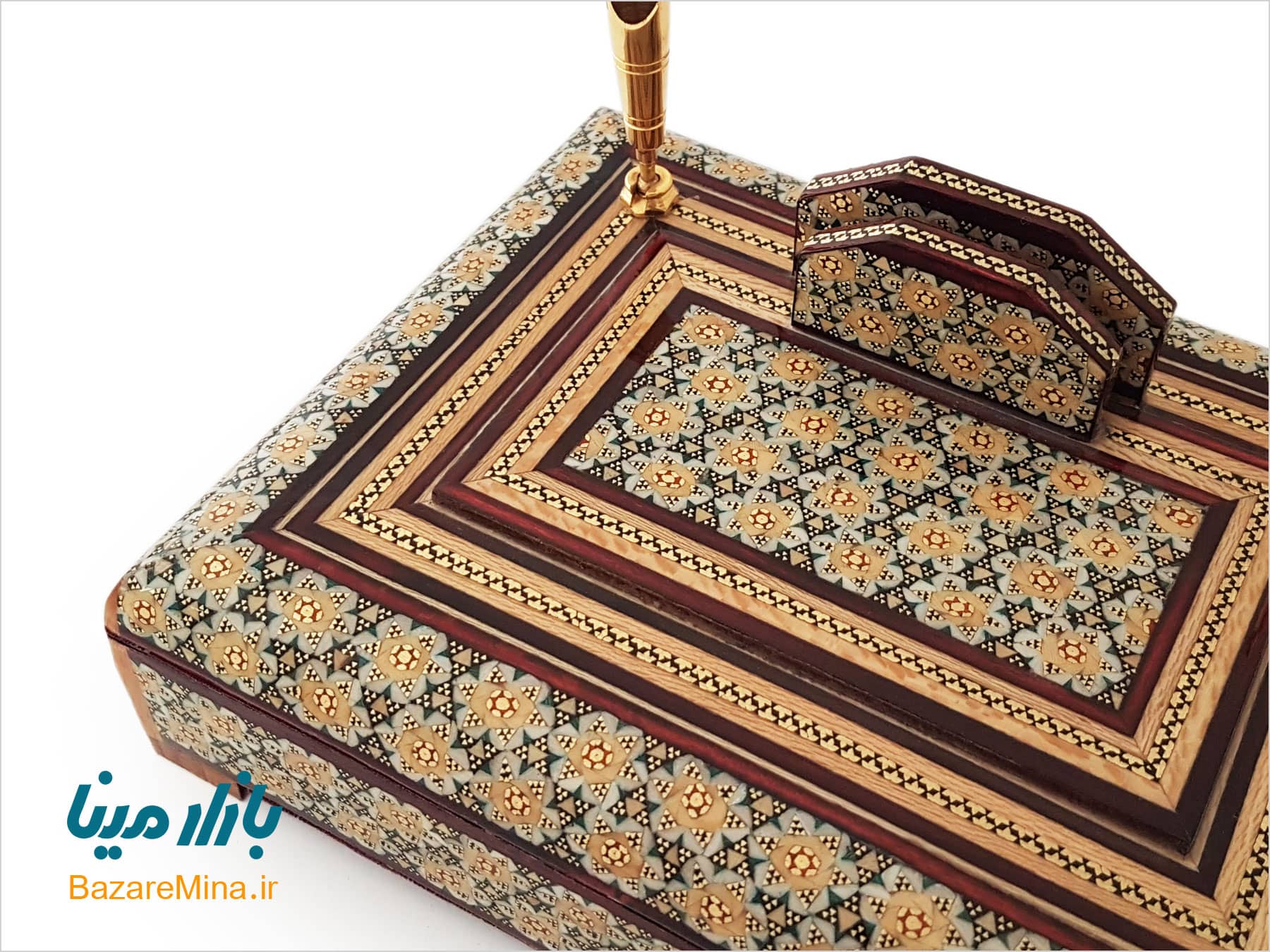 جاقلمی خاتم کاری جعبه ایی قیمت جاقلمی خاتم کاری